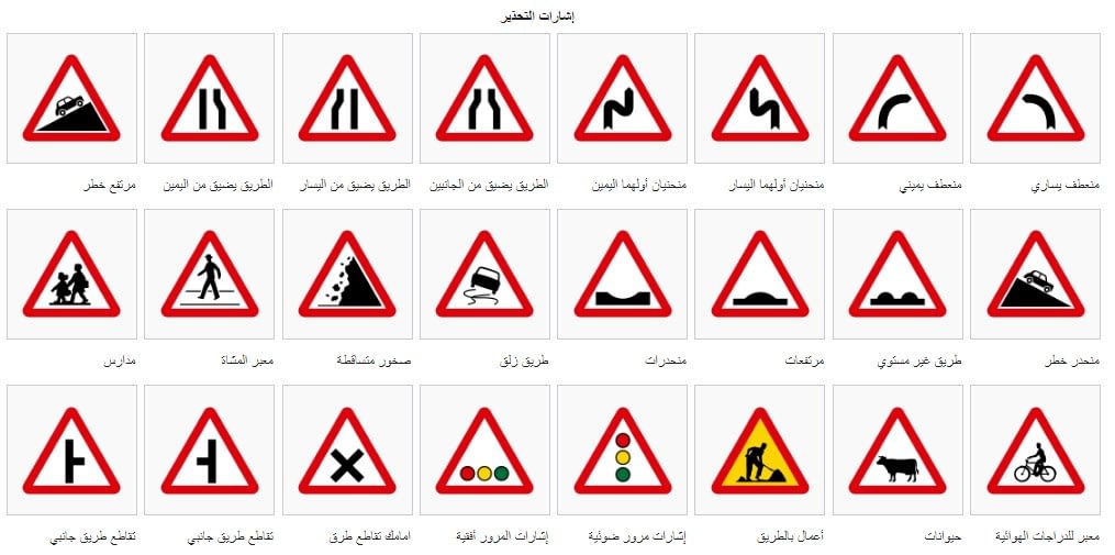 في السعودية المرور اشارات المخالفات المرورية